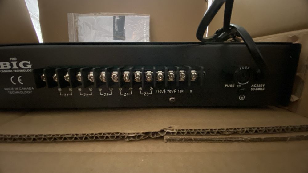 Підсилювач BIG PA100 MP3/FM/BT REMOTE