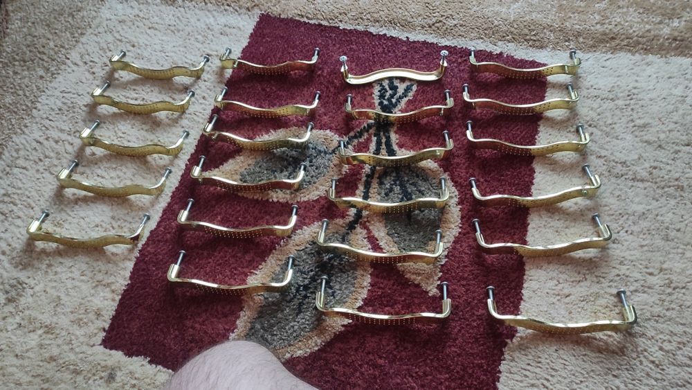 Uchwyt meblowy złoty 125mm