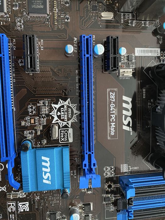 компʼютерний комплект MSI Z87-G41/Intel i7-4770K/HyperX 8gb/650W