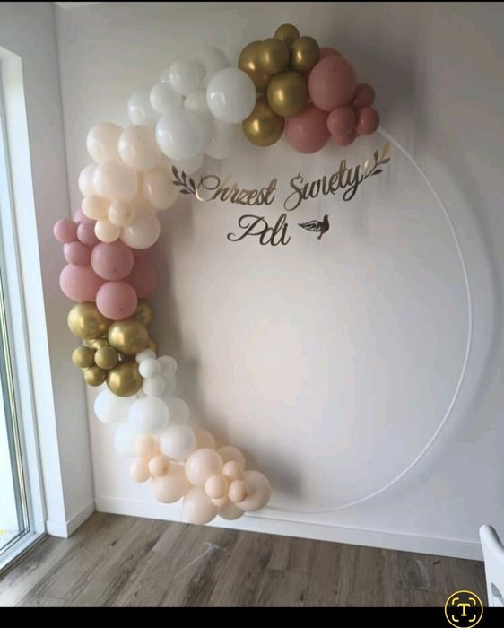 Stelaż na balony wiszący chrzest 18-stka roczek komunia baby shower