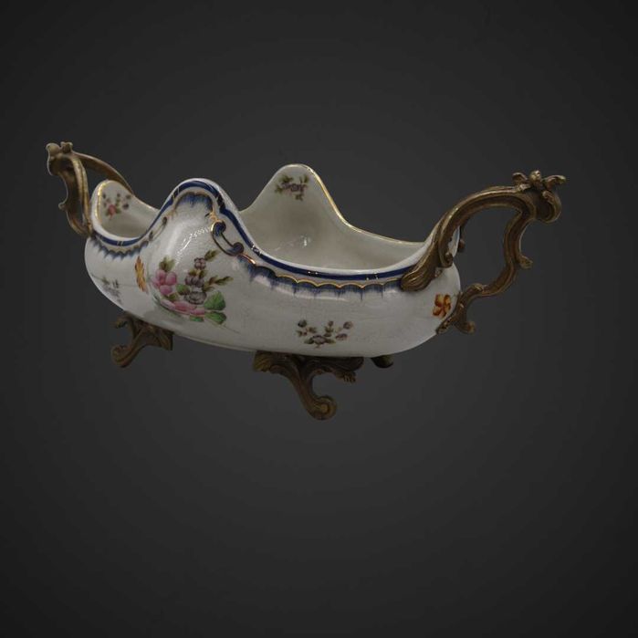 Patera Żardiniera stylizowana ceramika okuta metalem b51/042761