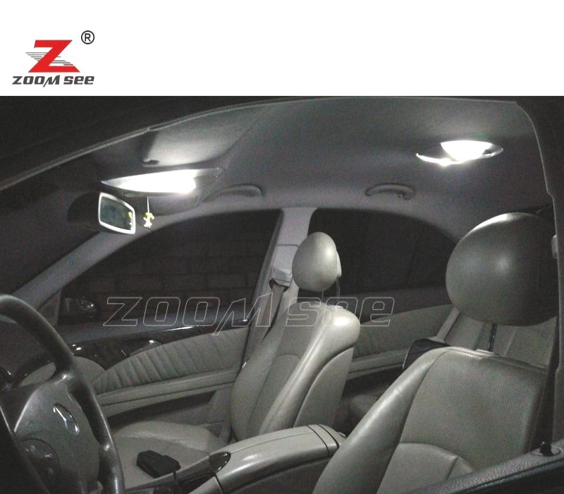 KIT COMPLETO DE 25 LÂMPADAS LED INTERIOR MERCEDES E CLASE W211 E320 E350 E430 E500 E55 AMG 02-08