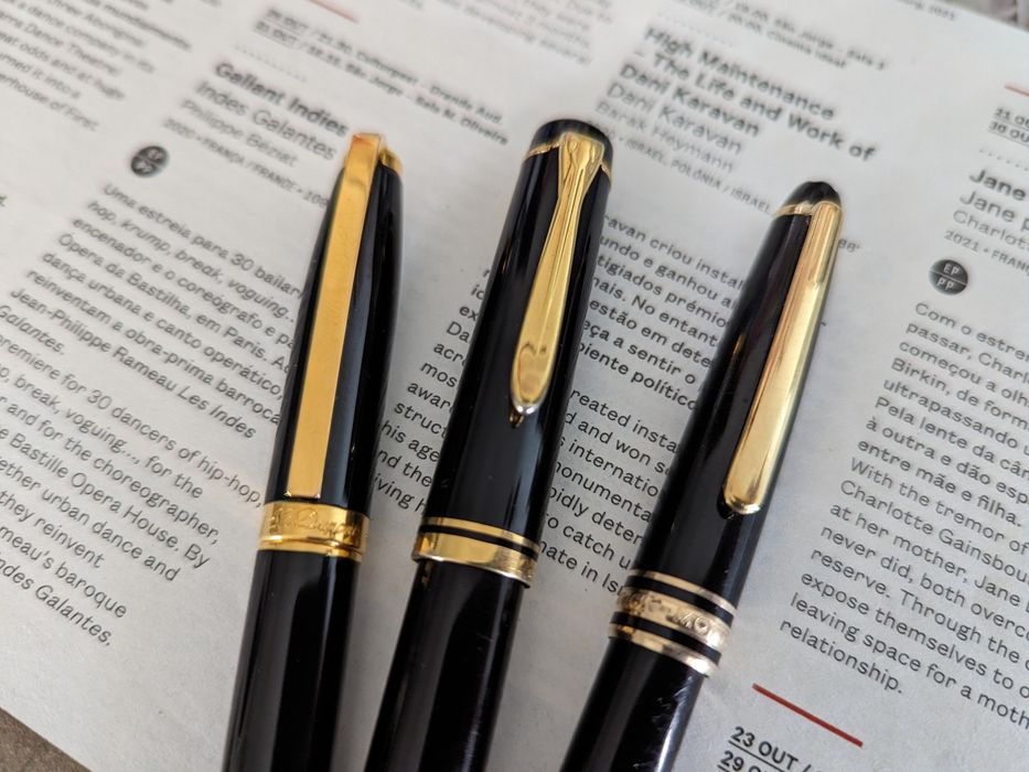 Caneta Montblanc 4810, S.T. Dupont e Pelikan