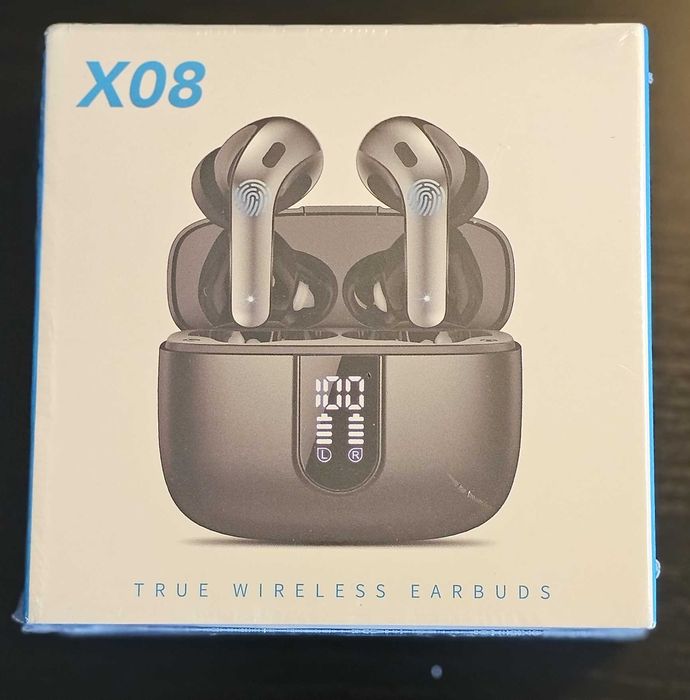 Auscultadores Bluetooth True Wireless Earbuds 60H X08 (novo)