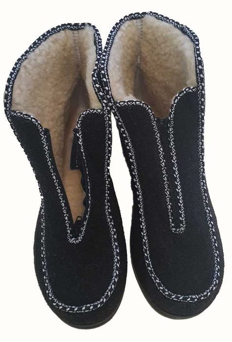 Bambosze-kapcie męskie wysokie ciepłe na zamek rozm 43