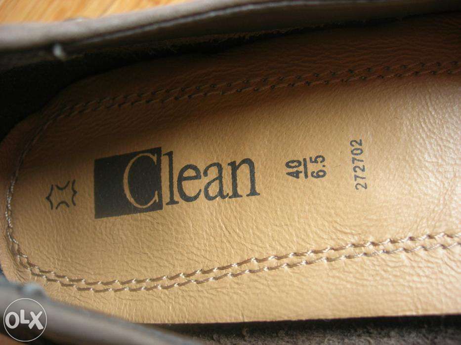 SKÓRZANE pantofle brązowe CZÓŁENKA NOWE !! roz 40