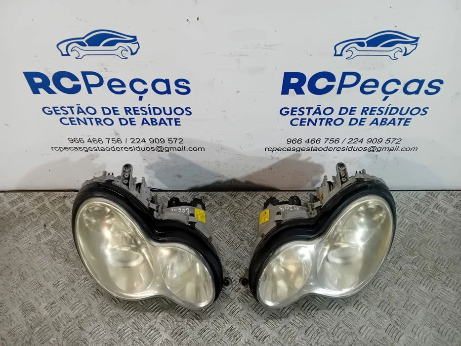 Óticas Farois Frente Frontais Mercedes Benz Class C W203 Xénon