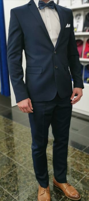 Garnitur granatowy BonusMG, wzrost 174-180 cm slim