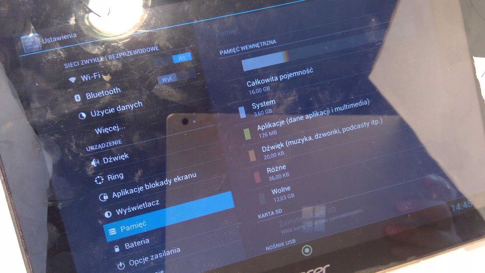 Tablet acer A210 nr1390