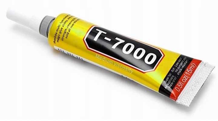 Klej montażowy T-7000 uniwersalny elektronika LCD * Czarny * VideoPlay