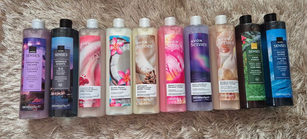 Żele pod prysznic Avon Senses 10x500ml