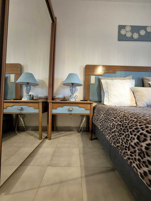 Conjunto de Quarto: Cama + Mesas + Colchão