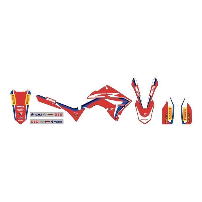 kit autocolantes blackbird replica team geico 19 honda cr 125 / 250