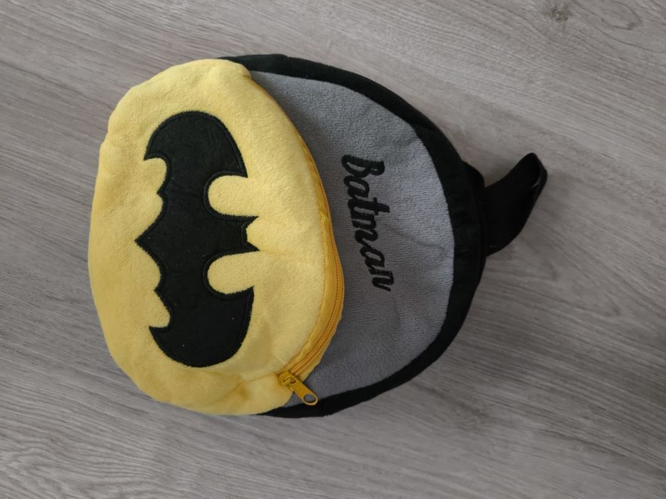 Plecak Batman dla przedszkolaka pluszowy stan idealny