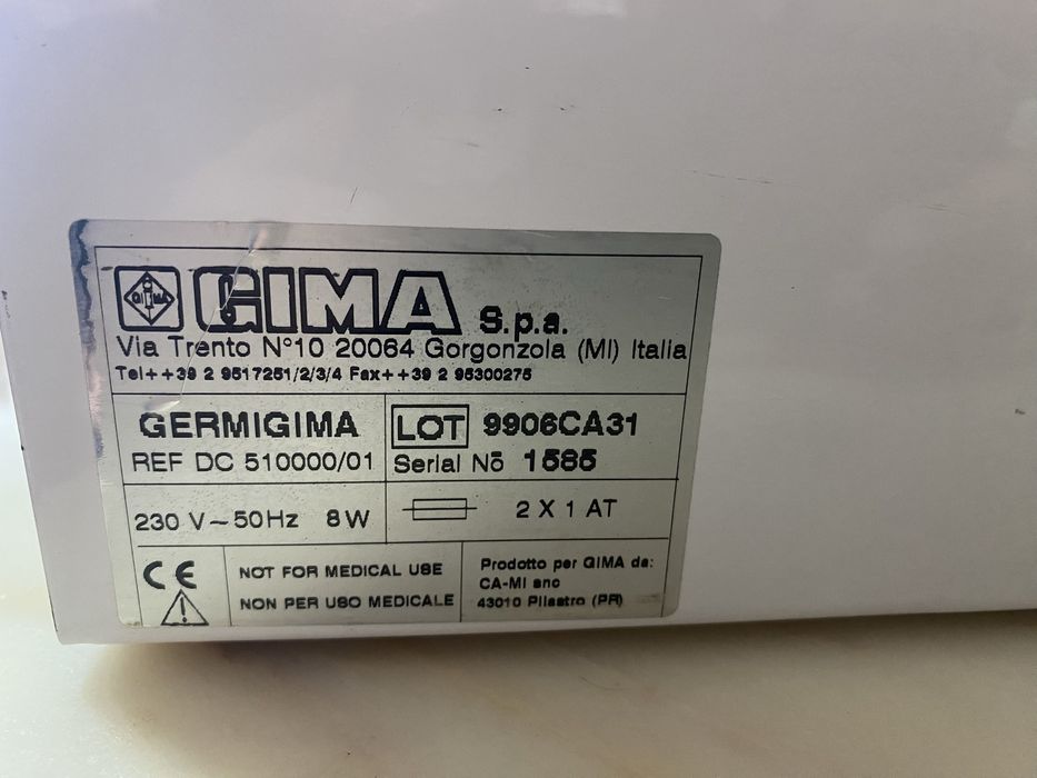 Esterilizador Ultravioleta germicída GIMA