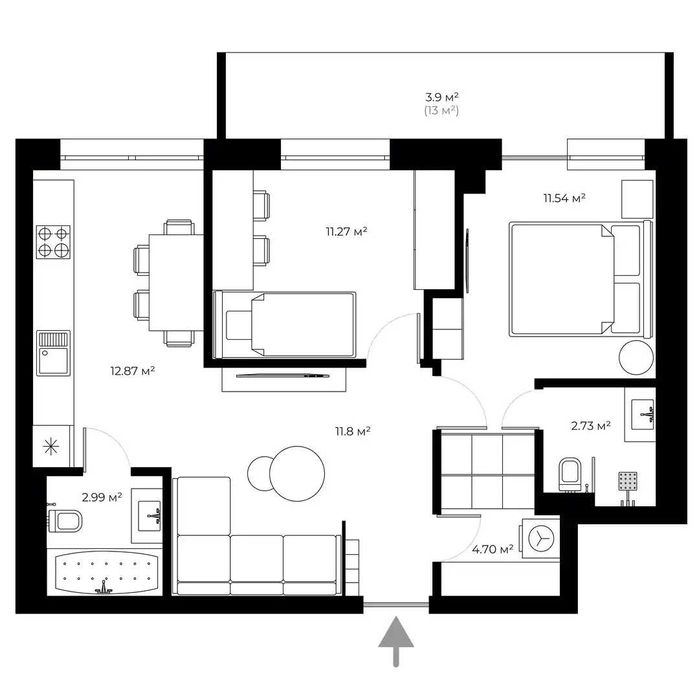 2-rooms apartment apartment by the address st. Tivodara Legotskogo (area 55,9 m²) - Atlanta.ua - photo 18