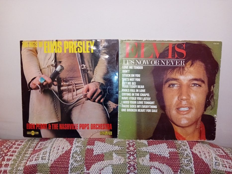 Eden Perry and Elvis Presley Vinyl Records