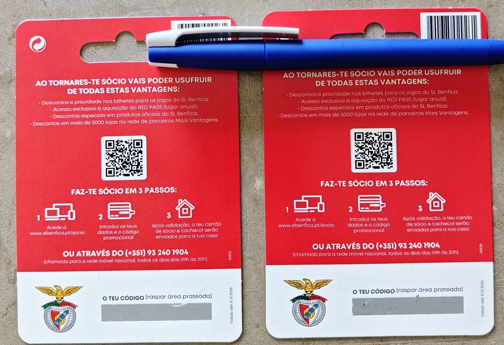 Kit sócio Benfica