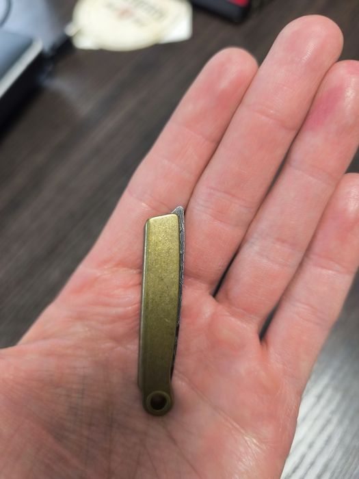 Складна міні-бритва Brass Damascus