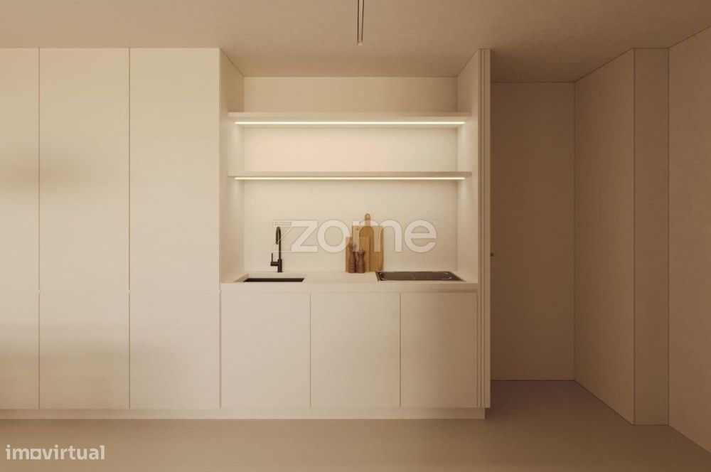 Apartamento T0 Novo c/ Varanda e Arrecadação na Rua Machado Vilela