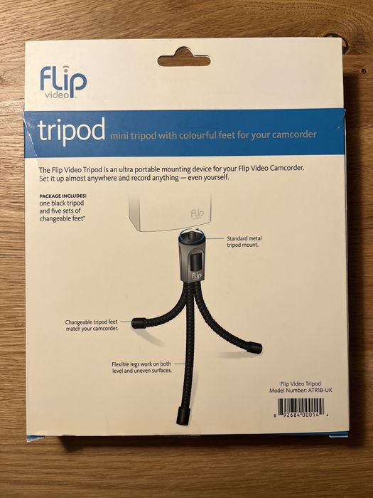 Flip video tripod - giętki stojak do kamerki