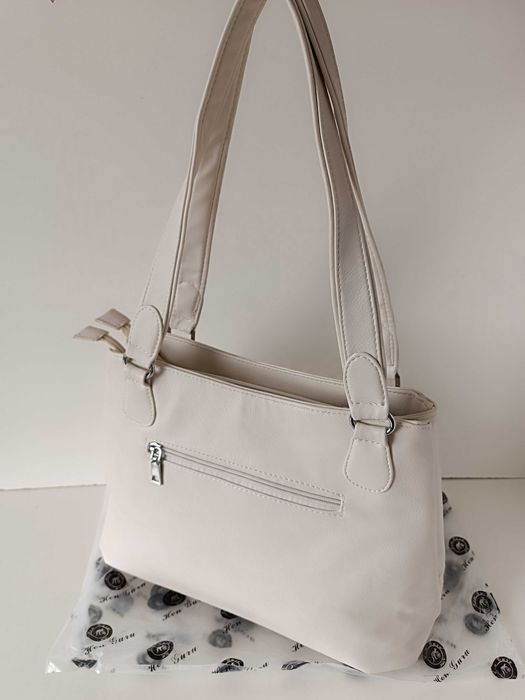 Нова розкішна сумочка слонова кістка 2 відділення на блискавці Kenguru