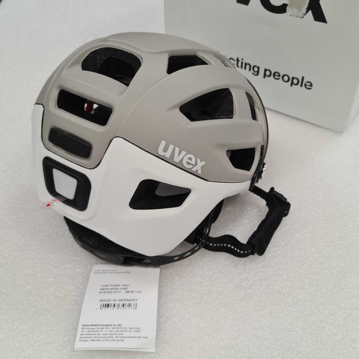 Kask rowerowy UVEX Finale Visor sand-white matt 56-61 cm