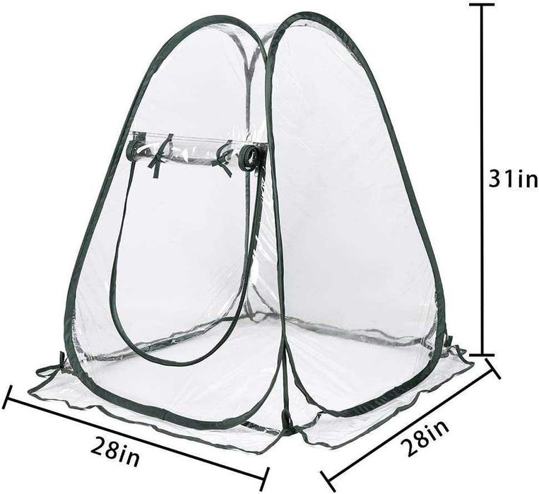 Mini estufa, cobertura de estufa de PVC, 70 x 70 x 80 cm