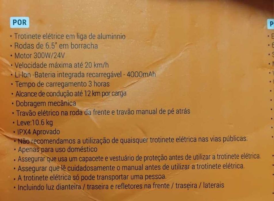 Trotinete Denver SEL-65230W NOVA AINDA NA CAIXA