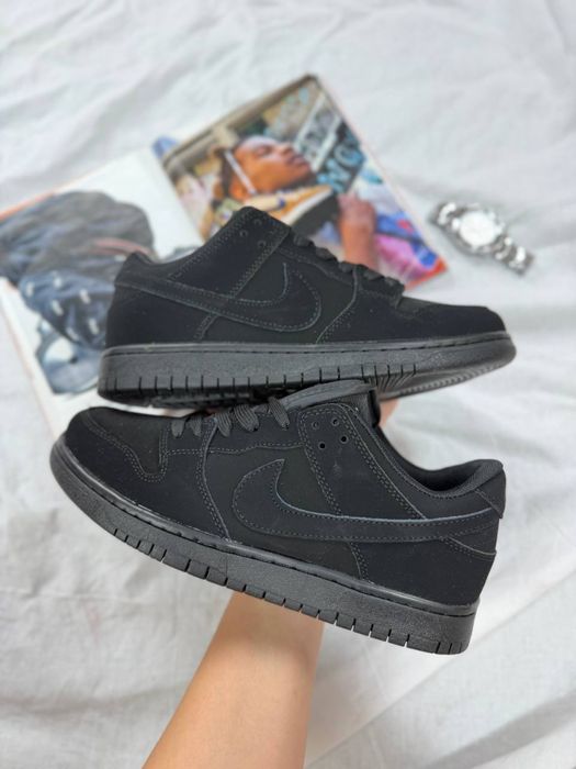 Топ Якість! Кросівки Nike Sb Dunk Total Black • Найк Данк (чорні), nike dunk