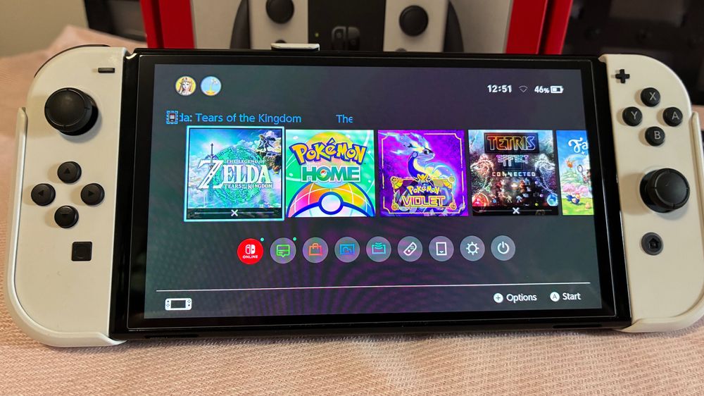 Nintendo Switch OLED + GripCase Skull & Co.