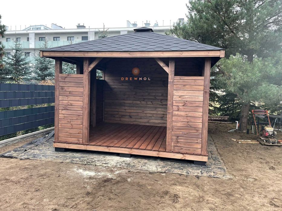 domek narzędziowy, altanka 2w1 , altanki,wiaty,altany 6m x 3m DREWNOL
