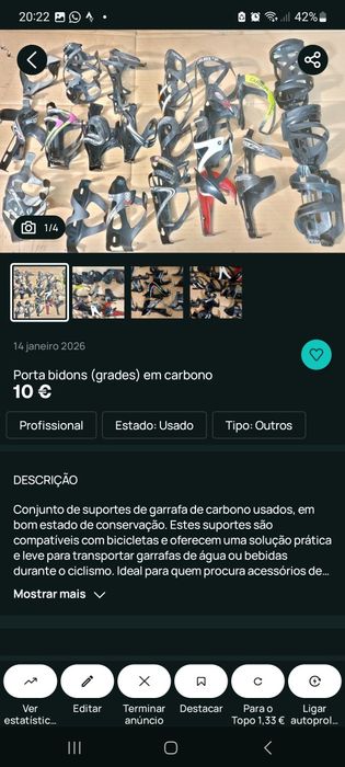 Acessórios para bicicletas oportunidades