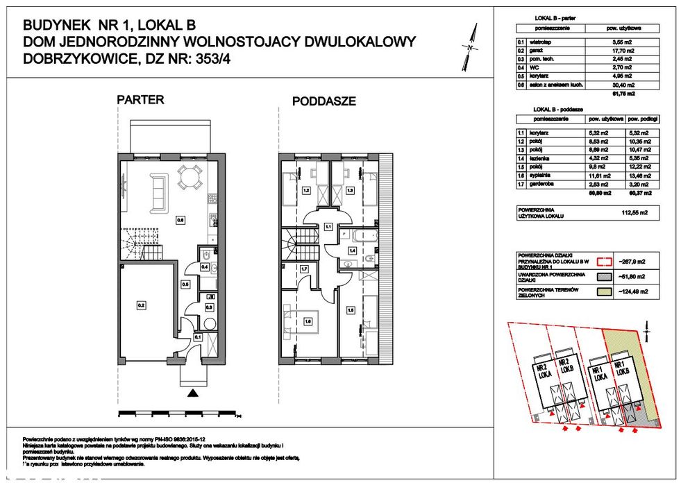 Bliźniak 112 m2, ogródek 91 m2 - Bawarski styl