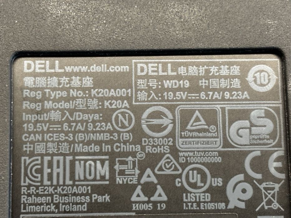 Stacja dokujaca, hub dell k20a