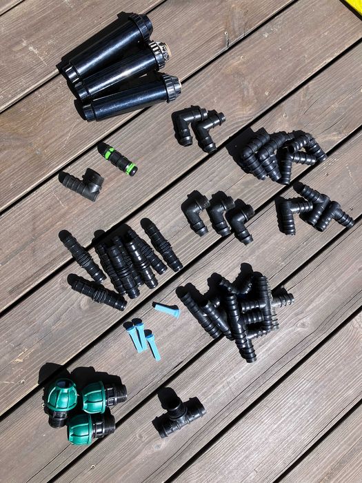 Rainbird elementy do systemu nawadniania - kolanka, trójniki, korpusy 20mm