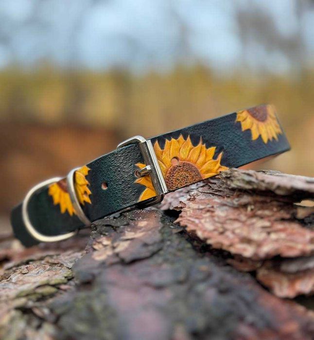 Ошейник для собак кожаный  Ошийник шкіряний, ручна робота!