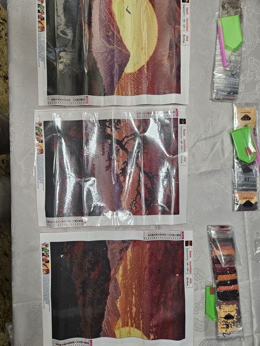 Haft diamentowy 3 szt. tryptyk