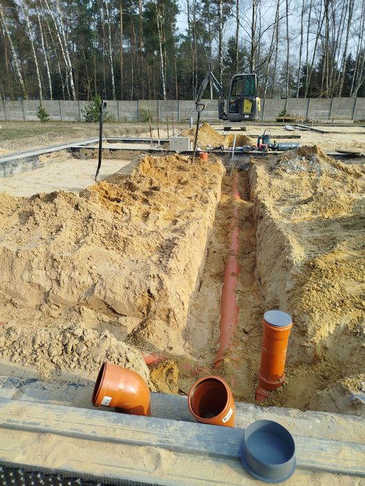 Usługi Minikoparka Hydraulik Przyłącza Wod-Kan