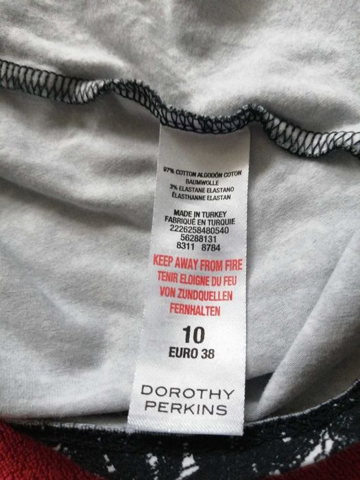 DOROTHY PERKINS Letnia Sukienka Damska Eu 38 Bawełna Oryginalna