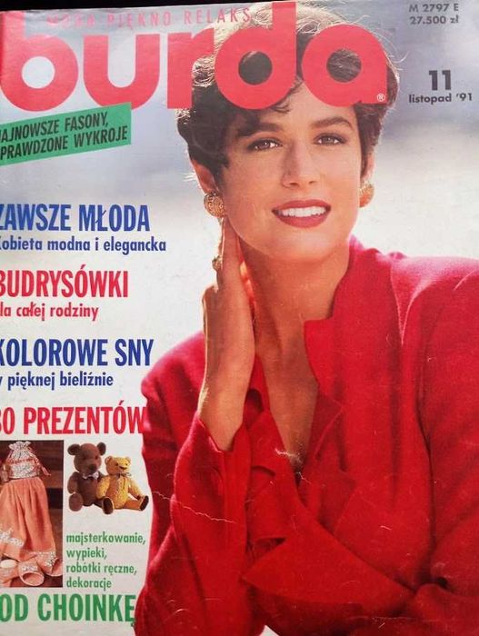 Burda 11/1991  z kompletem wykrojów