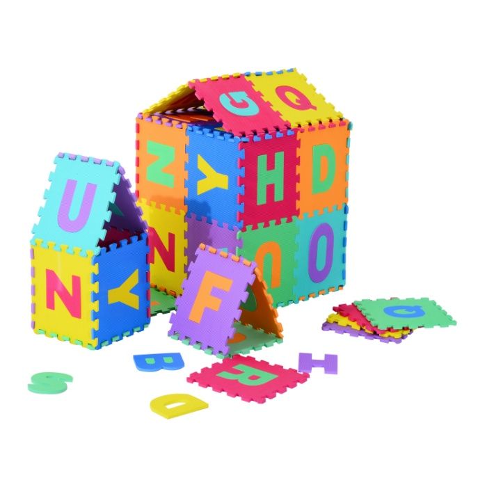 Tapete Puzzle Letras Abecedário A-Z para Crianças