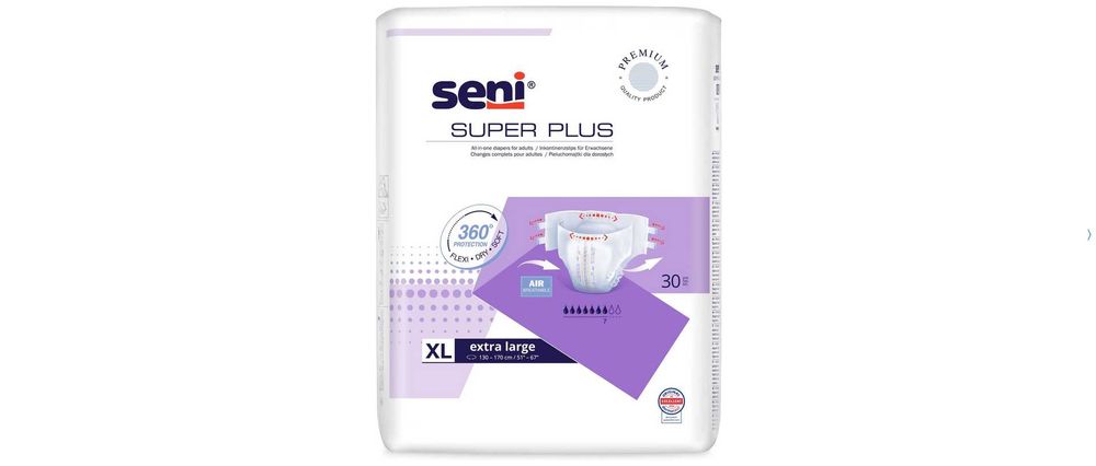 Pieluchomajtki Seni Super plus rozmiar XL 30szt