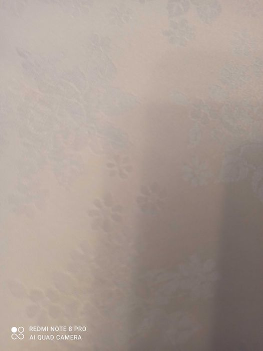 Serweta biała, adamaszek PRL