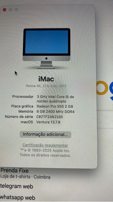 Imac  2017 vendo ou troco por pc windows