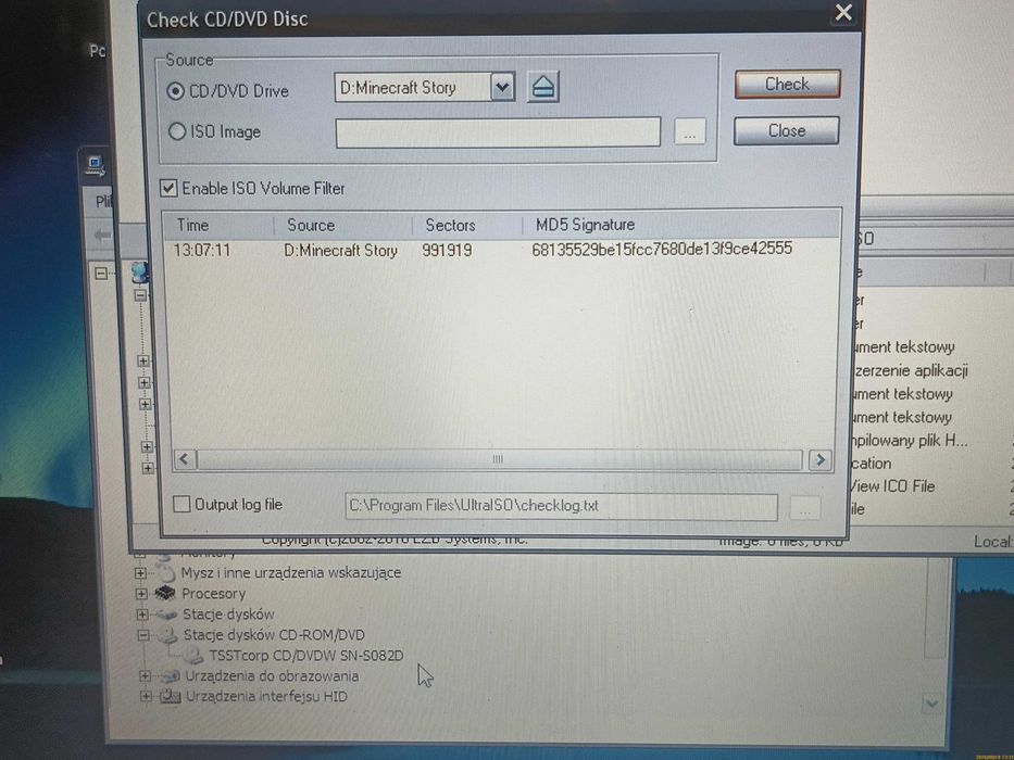 Napęd DVD ATA \ 12.7 mm \ SN-S082 TSST 2007/02