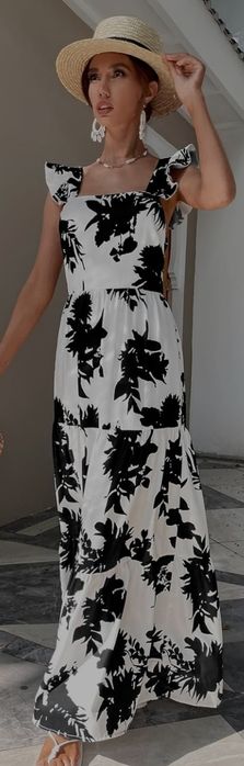 Vestido em tecido, tamanho único Novo