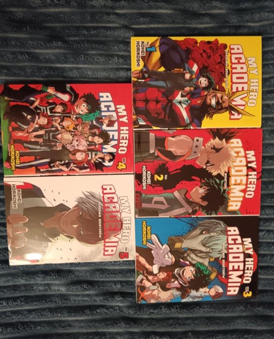 My hero academia 2-5 raz przeczytane