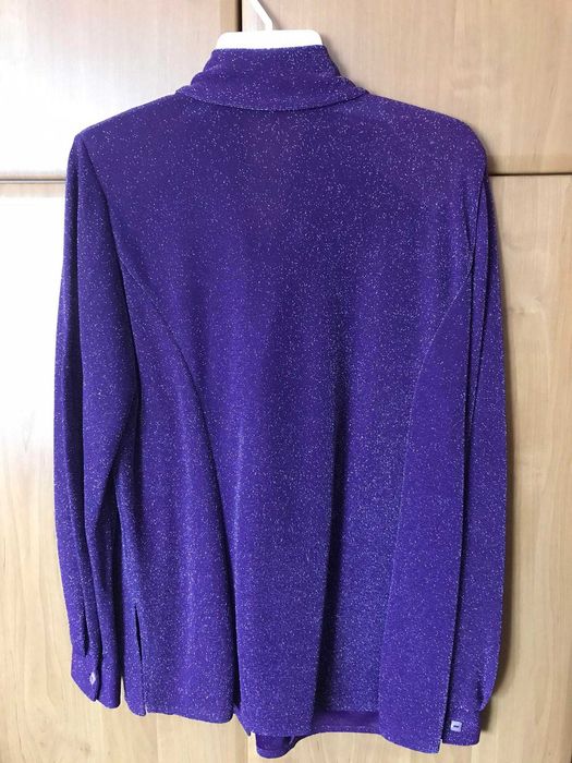 Piękna błyszcząca, mieniąca się bluzka dla eleganckiej pani domu M, 40