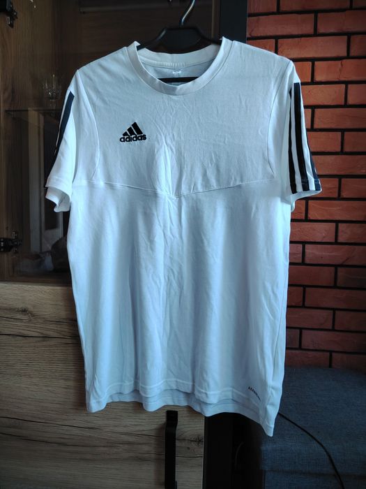 Koszulka biała bawełna adidas